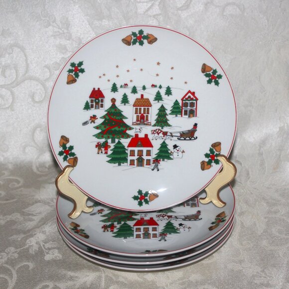 Exquisite Christmas 20 Piece Dinnerware Set | "Christmas Pleasure" Style - Picture 5 of 9